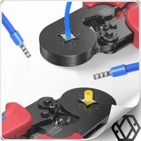 ZACISKARKA PRASKA DO KONEKTORÓW KOŃCÓWEK KABLI TULEJEK 0.25-10mm² 1500szt.