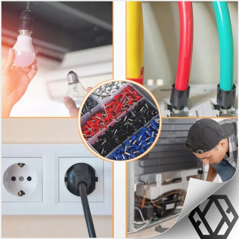 ZACISKARKA PRASKA DO KONEKTORÓW KOŃCÓWEK KABLI TULEJEK 0.25-10mm² 1500szt.