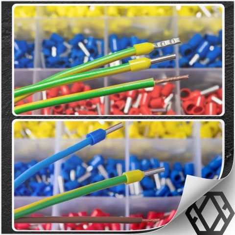 ZACISKARKA PRASKA DO KONEKTORÓW KOŃCÓWEK KABLI TULEJEK 0.25-10mm² 1500szt.