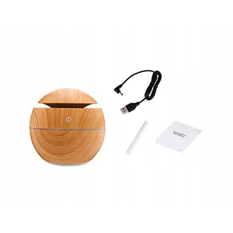 NAWILŻACZ POWIETRZA DYFUZOR ZAPACHOWY AROMATERAPIA JONIZATOR OLEJKI WYDAJNY Kolor dominujący: brązowy