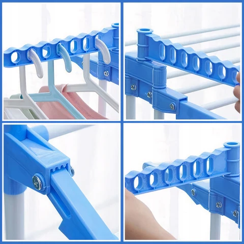 MOCNA SUSZARKA NA PRANIE UBRANIA BIELIZNĘ STOJĄCA DO UBRAŃ SKŁADANA DUŻA XL Rodzaj: balkonowa, na bieliznę, ogrodowa, wolnostojąca pionowa