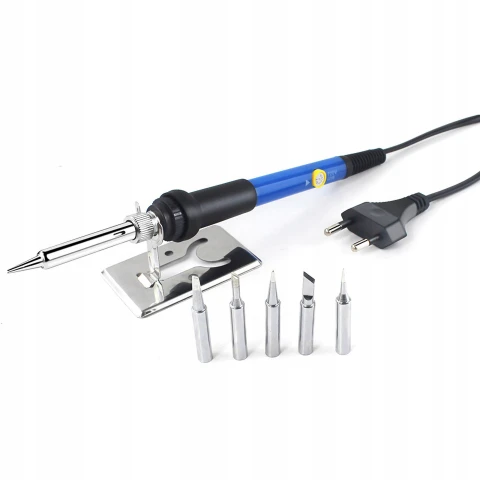 ZESTAW LUTOWNICZY LUTOWNICA KOLBOWA PRECYZYJNA Z REGULACJĄ 60W + 6X GROTY