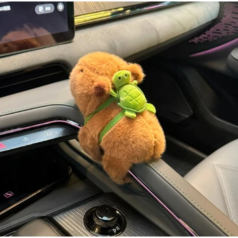 KAPIBARA NA RĘKĘ Z PLECAKIEM MASKOTKA PLUSZAK OPASKA ZWIERZĄTKO ZABAWKA Rodzaj: żółw