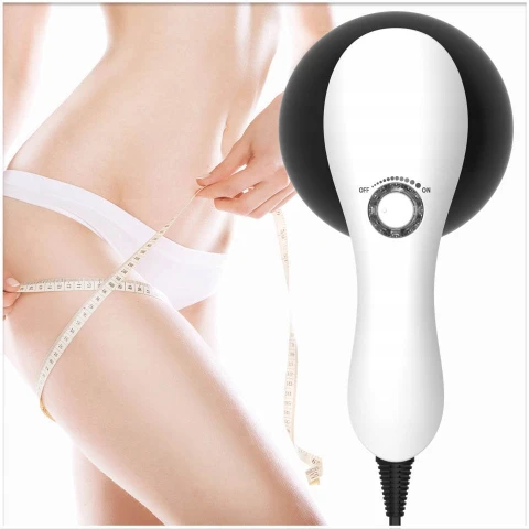 PISTOLET DO MASAŻU MASAŻER ANTYCELLULITOWY WYSZCZUPLAJĄCY DO CELLULITU 9w1, Model MASAŻER 9W1 DO CIAŁA BRZUCHA PODCZERWIEŃ NAKŁADKI