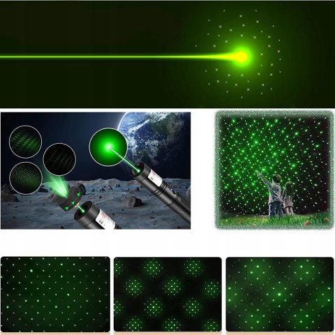WSKAŹNIK LASEROWY ZIELONY 303 PRO -- ŁADOWANIE USB -- + KABEL MICRO USB, Waga produktu z opakowaniem jednostkowym 1 kg