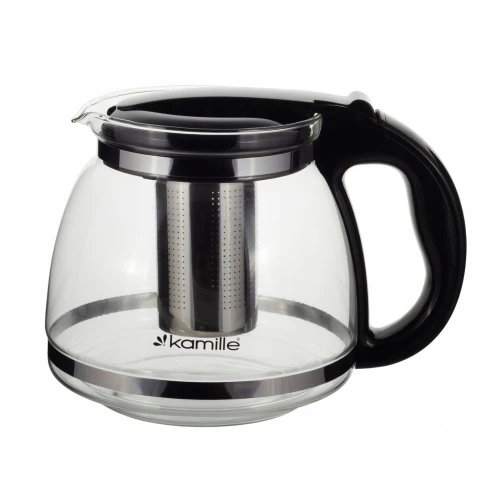 ZAPARZACZ SZKLANY DZBANEK DO HERBATY ŻAROODPORNY ZIÓŁ duży 2l KAMILLE, Rodzaj zaparzacz dzbanek