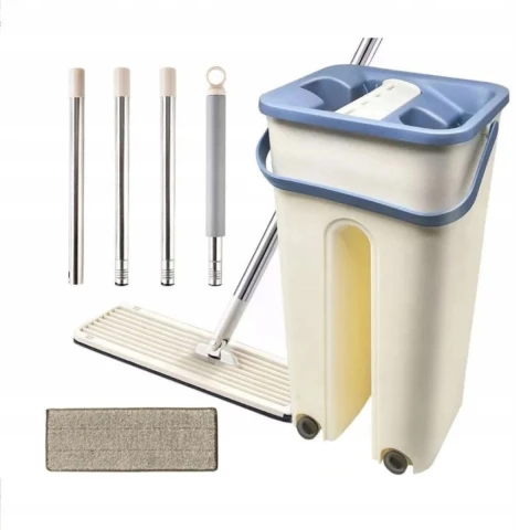 MOP PŁASKI OBROTOWY DWUKOMOROWY Z WIADERKIEM