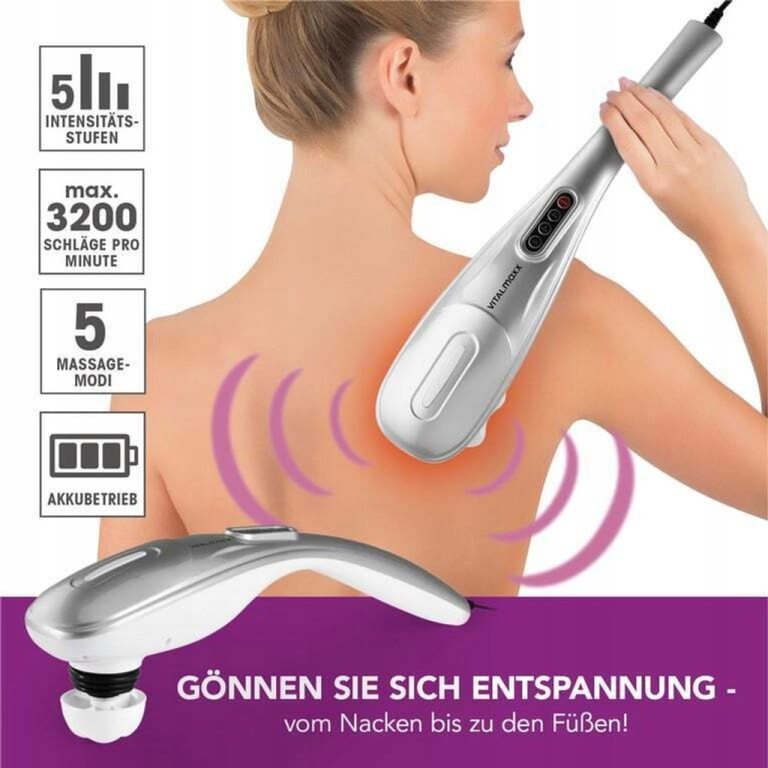 Masażer Wibracyjny do Masażu Karku Ciała Pleców, Model Masażer Ręczny Bezprzewodowy Antycellulitowy Mocny