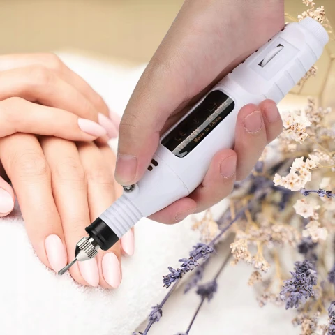 FREZARKA DO PAZNOKCI MANICURE PEDICURE DO USUWANIA HYBRYD ŻELU + FREZY, Częstotliwość 60 Hz