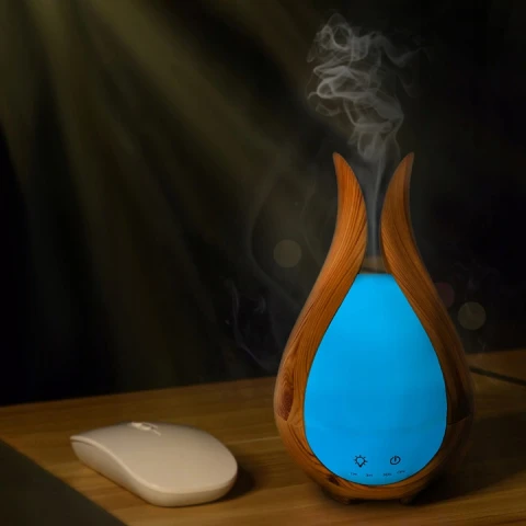 NAWILŻACZ POWIETRZA DYFUZOR ZAPACHOWY AROMATERAPIA LAMPKA NOCNA + PILOT, Rodzaj nawilżacz ultradźwiękowy