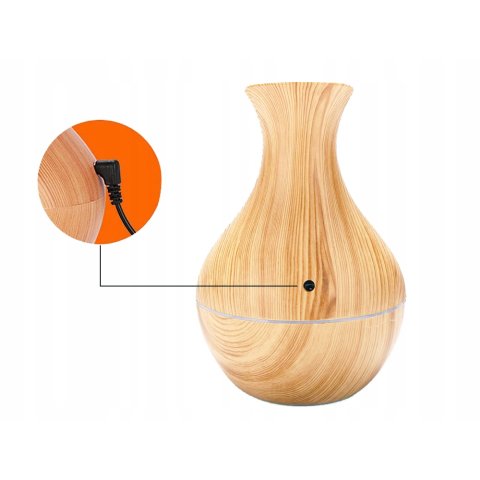 NAWILŻACZ POWIETRZA DYFUZOR ZAPACHOWY AROMATERAPIA PODŚWIETLENIE RGB USB, Waga produktu z opakowaniem jednostkowym 0.191 kg