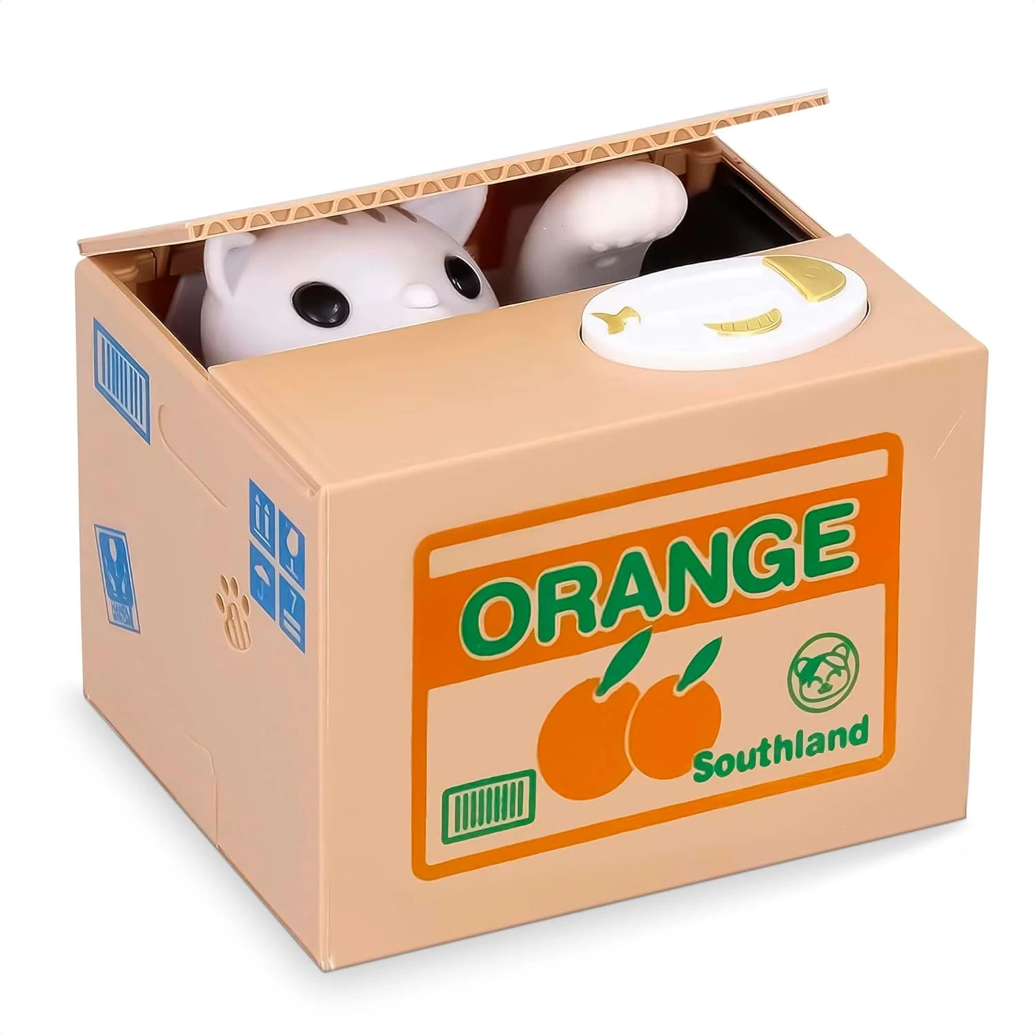 Skarbonka Kot Kotek Interaktywna Automat Miałczy Otwierana Prezent Dzieci