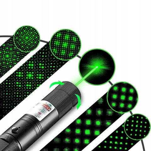 WSKAŹNIK LASEROWY ZIELONY 303 PRO -- ŁADOWANIE USB -- + KABEL MICRO USB, Model LASER WSKAŹNIK LASEROWY POINTER