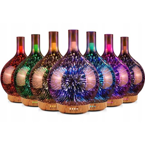 NAWILŻACZ POWIETRZA DYFUZOR ZAPACHOWY AROMATERAPIA JONIZATOR NOCNA LAMPKA, Filtry nawilżający