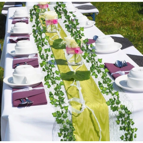 Ale Hity | SZTUCZNY BLUSZCZ x 12 SZTUK Na Ścianę Balkon Girlanda Sztuczne Liście 25 M