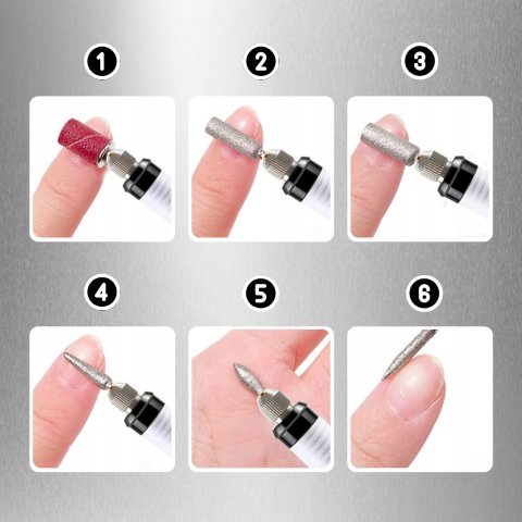 FREZARKA DO PAZNOKCI MANICURE PEDICURE MOCNA 65W ZESTAW FREZY CERAMICZNE, Moment obrotowy 35000 Nm
