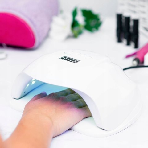 LAMPA UV LED DO PAZNOKCI 80W HYBRYDY ŻELE DUAL, Szerokość produktu 20 cm