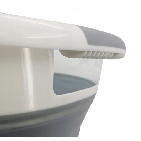 KOSZ NA PRANIE BIELIZNĘ SKŁADANY MISKA SILIKON 25L, Głębokość produktu 38 cm
