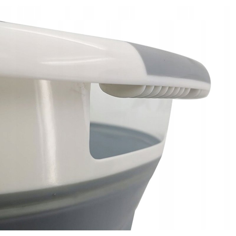 KOSZ NA PRANIE BIELIZNĘ SKŁADANY MISKA SILIKON 25L, Głębokość produktu 38 cm