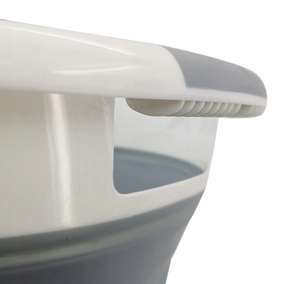 KOSZ NA PRANIE BIELIZNĘ SKŁADANY MISKA SILIKON 25L, Głębokość produktu 38 cm