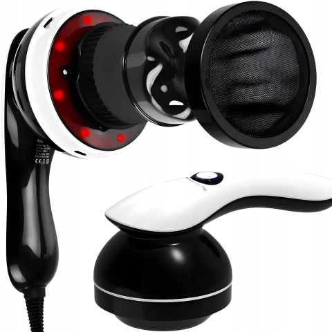 Ale Hity | PISTOLET DO MASAŻU MASAŻER WYSZCZUPLAJĄCY CIAŁO ANTYCELLULITOWY 9x KOŃCÓWEK