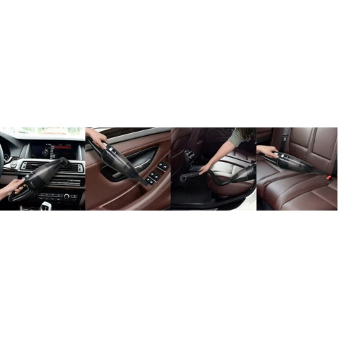 ODKURZACZ BEZPRZEWODOWY BEZWORKOWY DO SAMOCHODU MOCNY USB 120W RĘCZNY USB, Zasilanie akumulatorowe