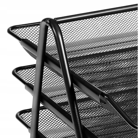 DUŻY ORGANIZER METALOWY PRZYBORNIK SORTER PÓŁKA NA DOKUMENTY 5 SZUFLAD A4 L, Wysokość produktu 38 cm