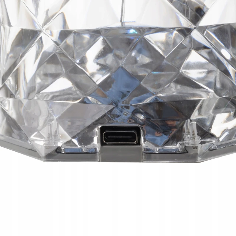 Lampka Kryształowa Róża LED Lampa Diamentowa Nocna Dotykowa + Pilot RGB, Waga produktu z opakowaniem jednostkowym 0.379 kg