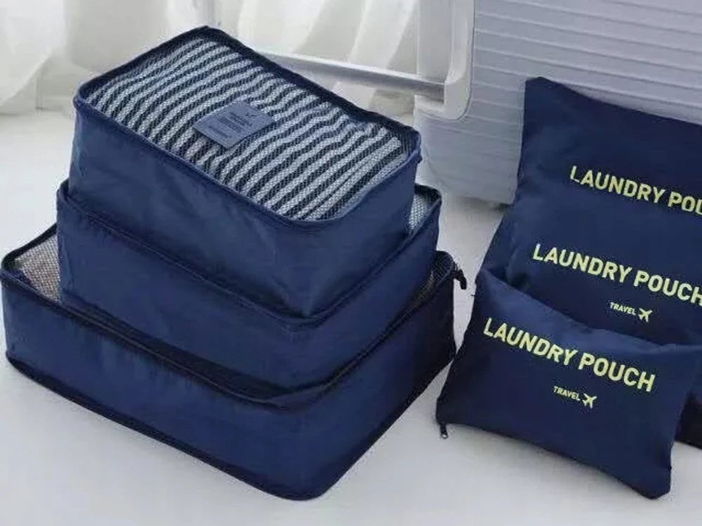 ORGANIZERY PODRÓŻNE DO WALIZKI SIATKI NA PRANIE X6 TURYSTYCZNE NA UBRANIA, Głębokość produktu 38 cm