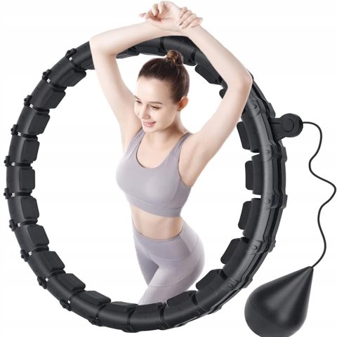 HULA HOP ODCHUDZAJĄCE Z OBCIĄZENIEM I WYPUSTKAMI MASAŻER + METALOWE ŁOŻYSKA