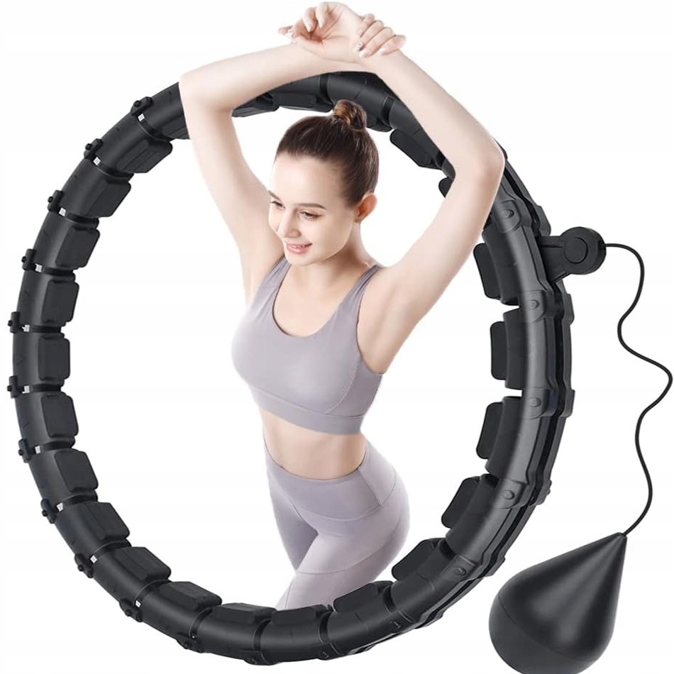 HULA HOP ODCHUDZAJĄCE Z OBCIĄZENIEM I WYPUSTKAMI MASAŻER + METALOWE ŁOŻYSKA