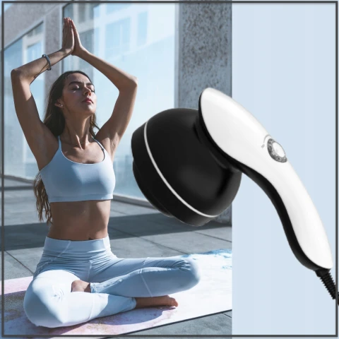 PISTOLET DO MASAŻU MASAŻER ANTYCELLULITOWY WYSZCZUPLAJĄCY DO CELLULITU 9w1, Zasilanie sieciowe