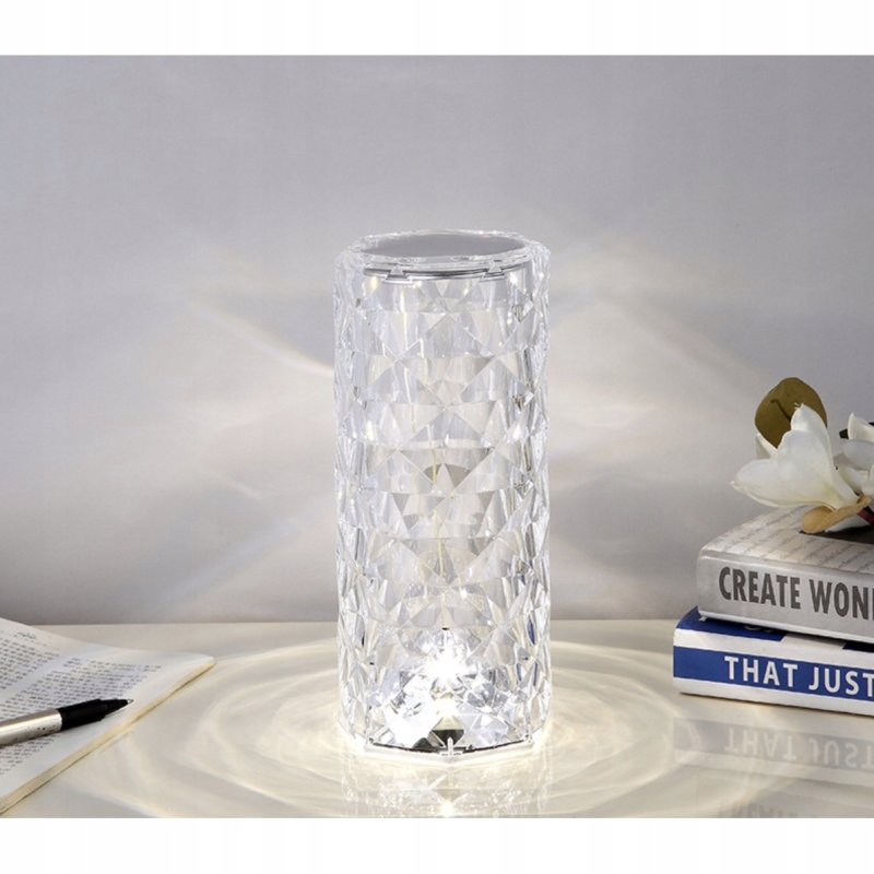 Lampka Kryształowa Róża LED Lampa Diamentowa Nocna Dotykowa + Pilot RGB, Maksymalna moc pojedynczego źródła światła 1 W