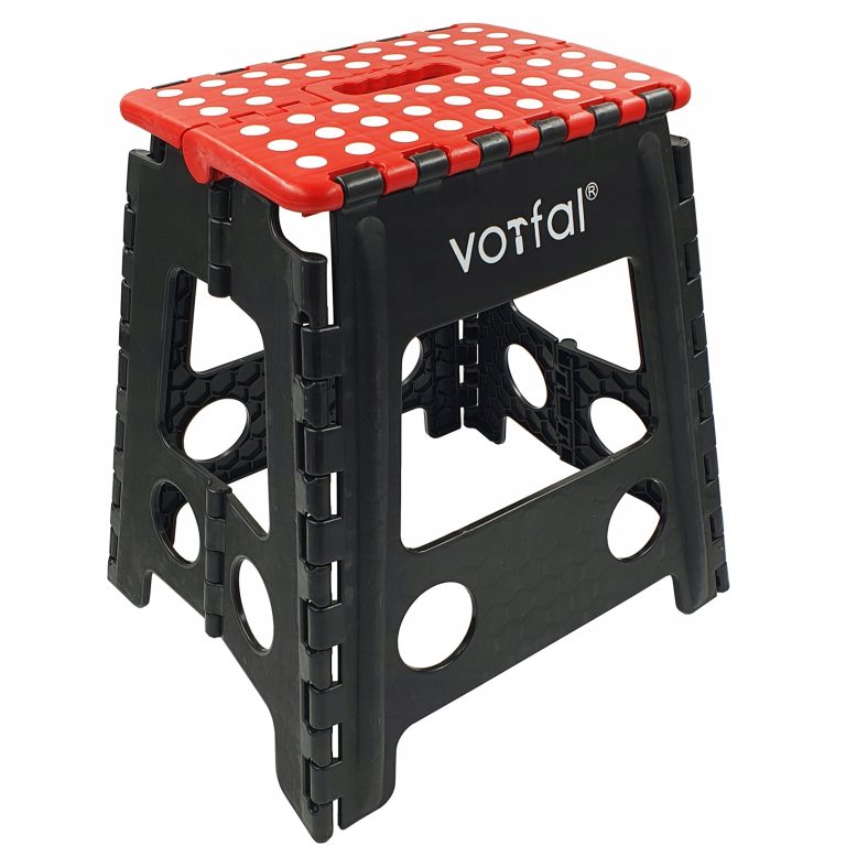 Ale Hity | STOŁEK TABORET SKŁADANY KRZESŁO SKŁADANE DUŻY 39CM ANTYPOŚLIZGOWE NÓŻKI