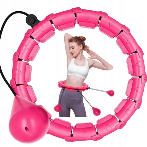 HULA HOP ODCHUDZAJĄCE Z OBCIĄŻENIEM WYPUSTKI MASAŻER METALOWE ŁOŻYSKA SMART, Waga produktu z opakowaniem jednostkowym 0.2 kg