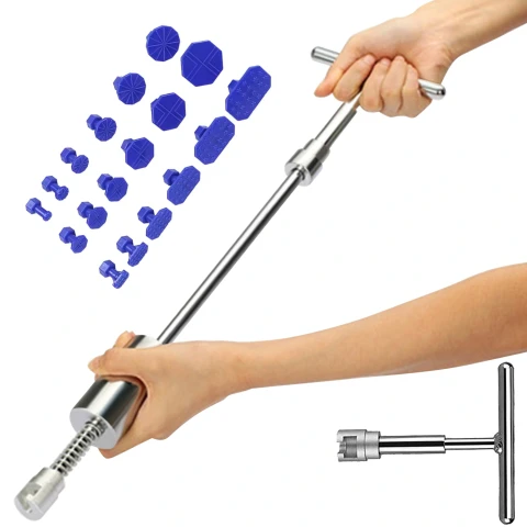 Zestaw do usuwania wgnieceń w karoserii, młotek PDR