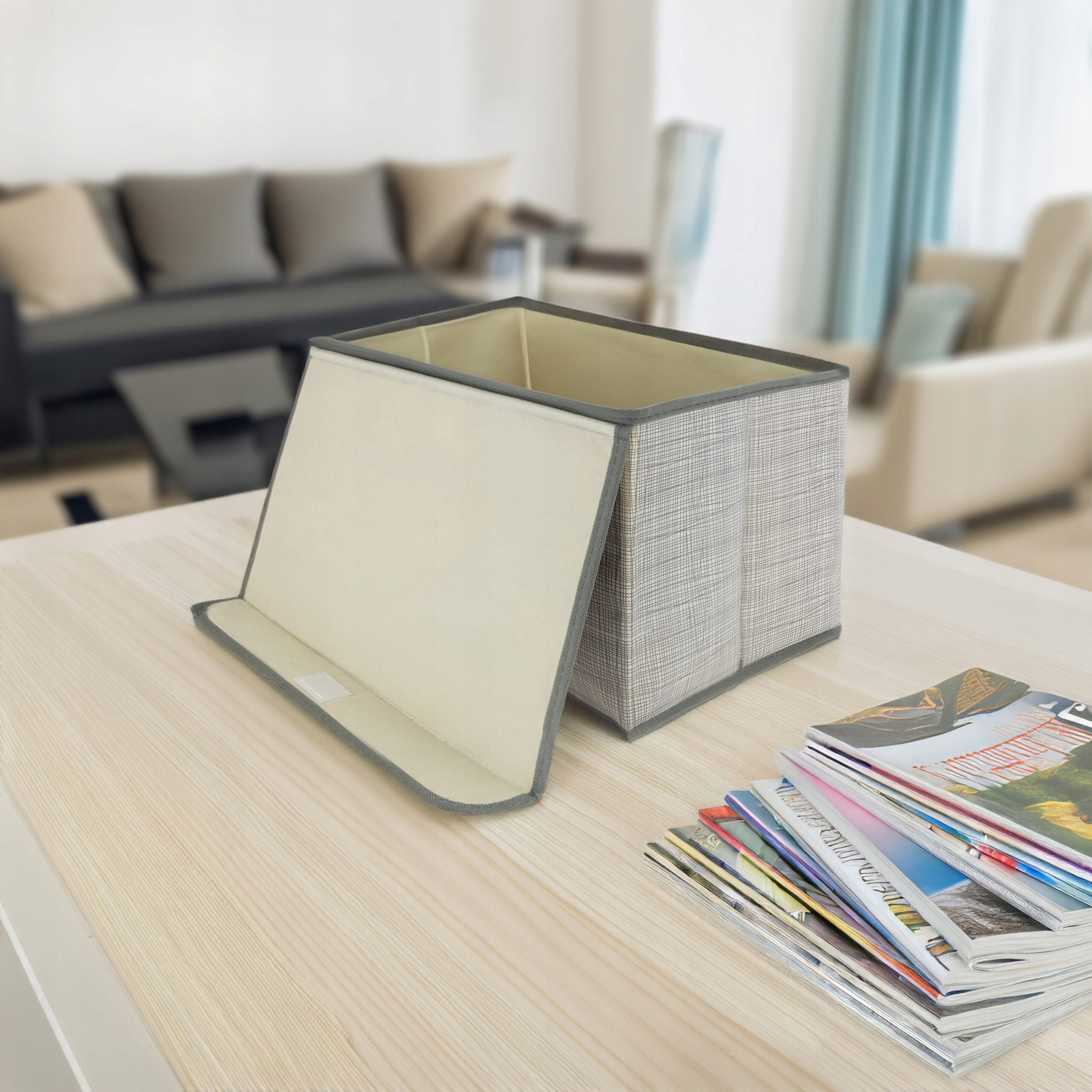 Ale Hity | PUDEŁKO ORGANIZER SKŁADANY NA UBRANIA ZABAWKI DROBIAZGI 40x25x25 CM