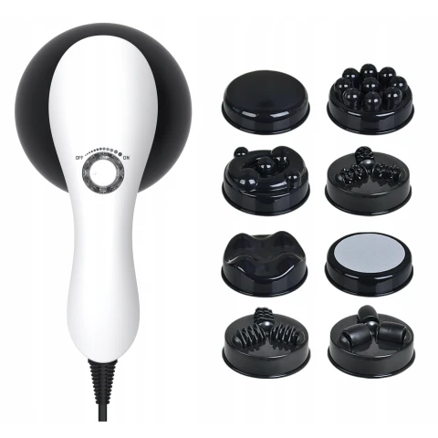 PISTOLET DO MASAŻU MASAŻER ANTYCELLULITOWY WYSZCZUPLAJĄCY DO CELLULITU 9w1, Wyrób medyczny nie