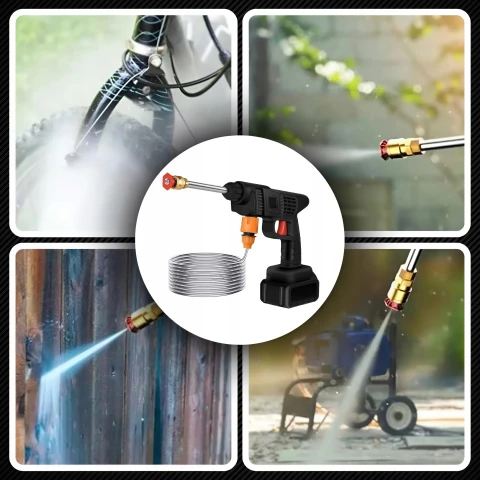 MYJKA CIŚNIENIOWA AKUMULATOROWA ZESTAW DO MYCIA OKIEN KOSTKI ELEWACJI, Rodzaj pompy mosiężna