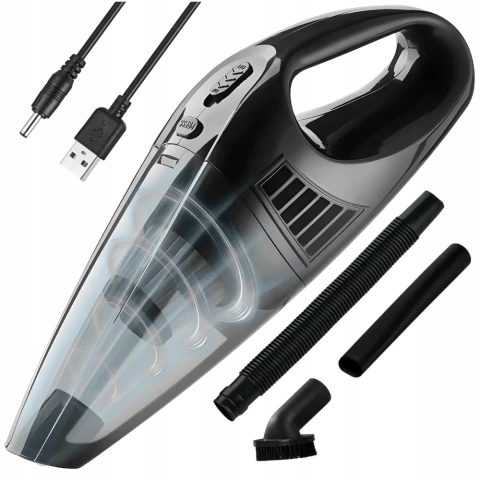 ODKURZACZ BEZPRZEWODOWY BEZWORKOWY DO SAMOCHODU MOCNY USB 120W RĘCZNY USB