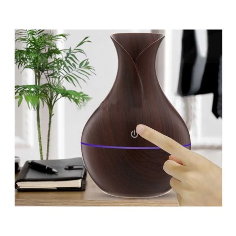 NAWILŻACZ POWIETRZA DYFUZOR ZAPACHOWY AROMATERAPIA PODŚWIETLENIE RGB USB, Pojemność zbiornika 0.2 l