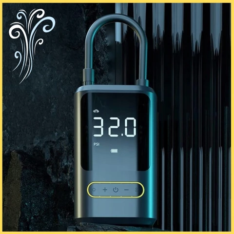 Ale Hity | KOMPRESOR AKUMULATOROWY SAMOCHODOWY BEZPRZEWODOWY pompka + POWERBANK LED