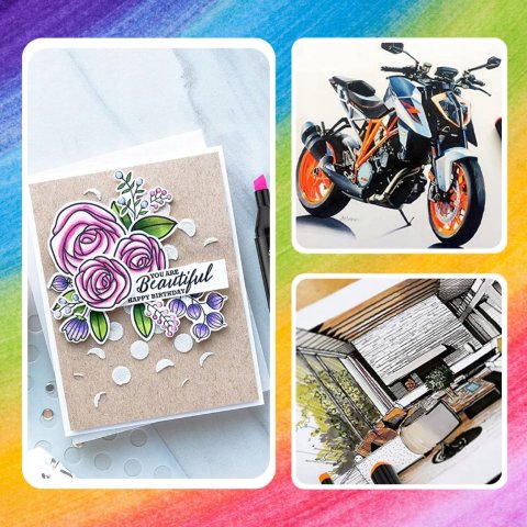 Ale Hity | MARKERY ALKOHOLOWE 120 SZT Flamastry Mazaki Pisaki Dwustronne Pro + TORBA