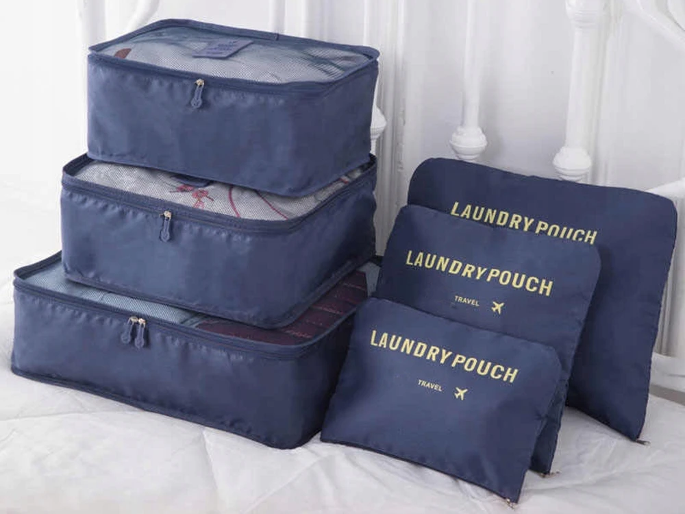 ORGANIZERY PODRÓŻNE DO WALIZKI SIATKI NA PRANIE X6 TURYSTYCZNE NA UBRANIA, Waga produktu z opakowaniem jednostkowym 0.2 kg