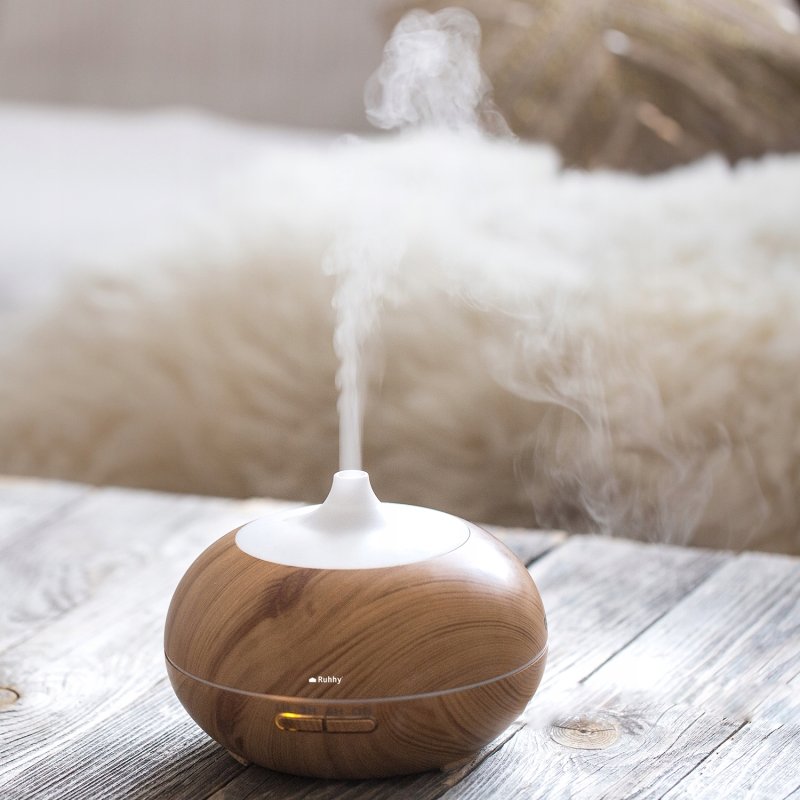 Nawilżacz Powietrza Aromaterapia Dyfuzor Zapachowy Jonizator Lampka + Pilot, Model 23510