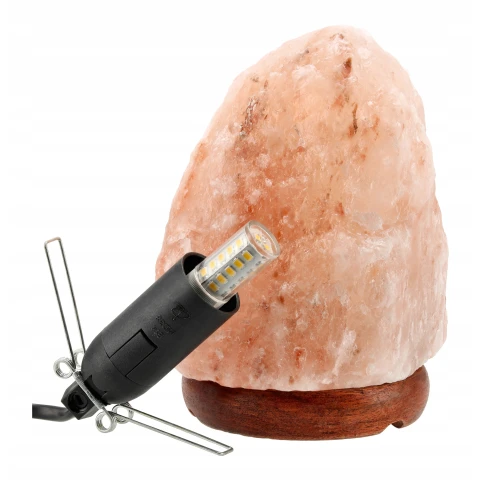Lampa Solna 2-3kg Jonizator Sól Himalajska Nocna Do Biura Gotowy Zestaw, Maksymalna waga 3 kg