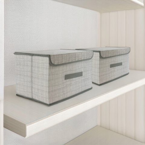 PUDEŁKO ORGANIZER SKŁADANY NA UBRANIA ZABAWKI DROBIAZGI 40x25x25 CM, Długość 25 cm