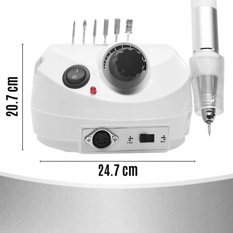 Ale Hity | FREZARKA DO PAZNOKCI MANICURE PEDICURE MOCNA 65W ZESTAW FREZY CERAMICZNE