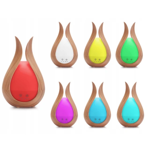 NAWILŻACZ POWIETRZA DYFUZOR ZAPACHOWY AROMATERAPIA LAMPKA NOCNA + PILOT, Filtry gąbkowy