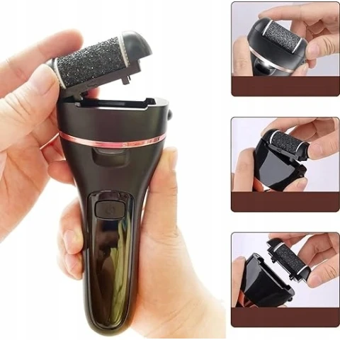 ZESTAW ELEKTRYCZNY PILNIK DO STÓP PIĘT BEZPRZEWODOWY FREZARKA + AKCESORIA, Materiał ścierający papier ścierny